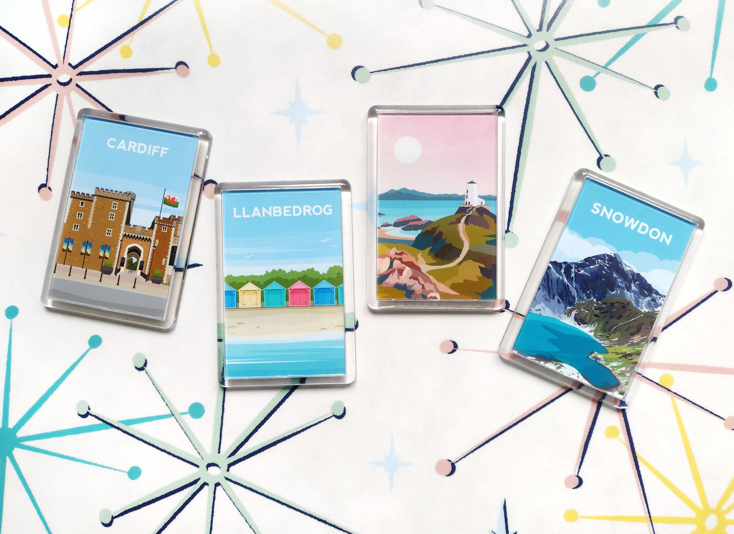 Travel and Landscape Acrylic Fridge Magnets | Typelab