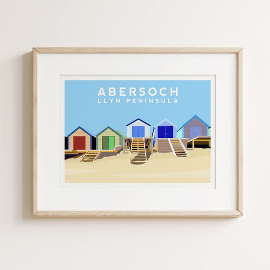 Abersoch, Llyn Peninsula Wales Landscape Print Typelab