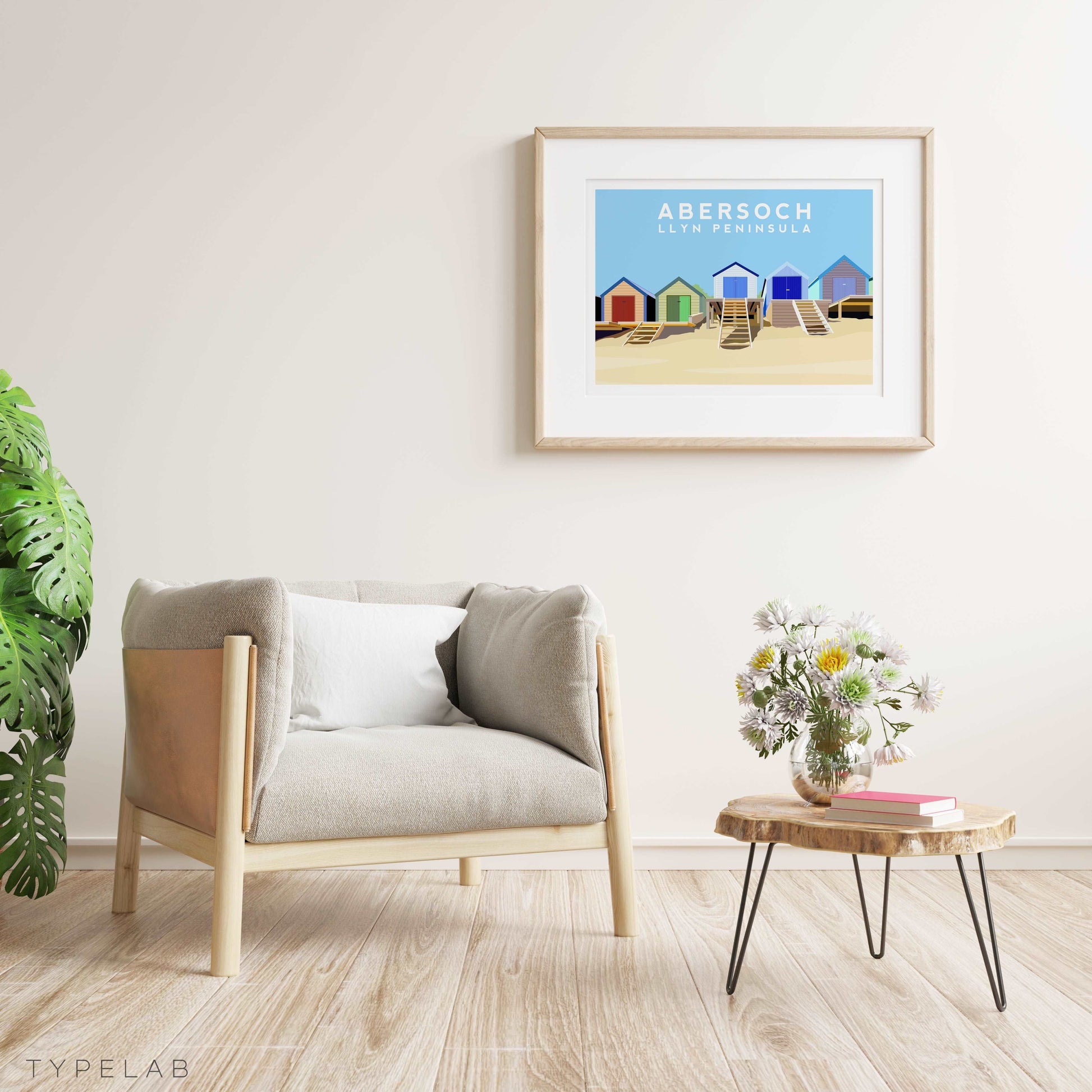 Abersoch, Llyn Peninsula Wales Landscape Print Typelab