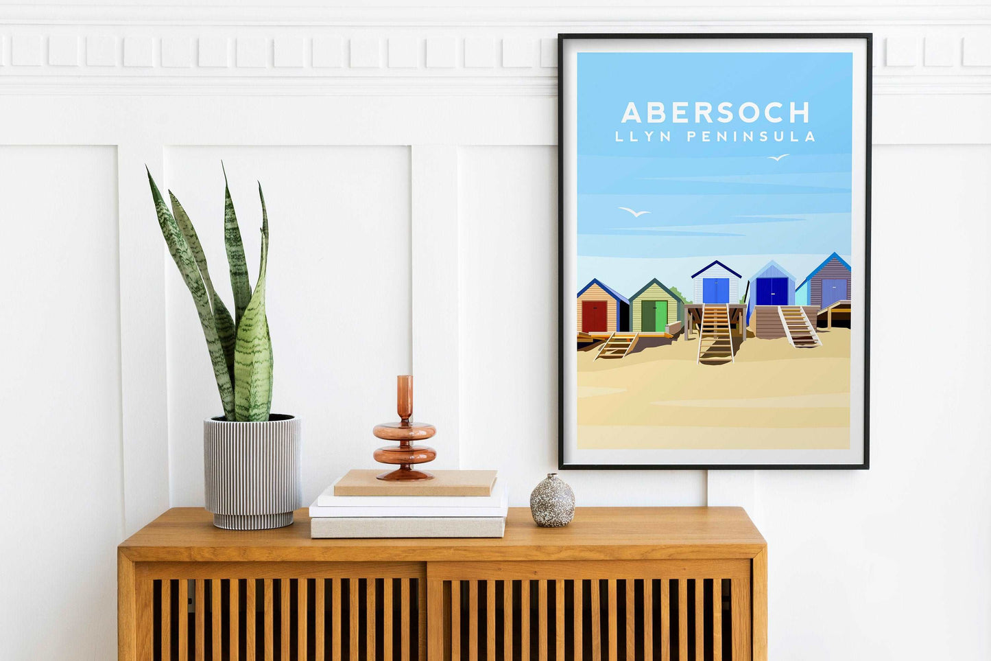 Abersoch, Llyn Peninsula Wales Travel Print Typelab
