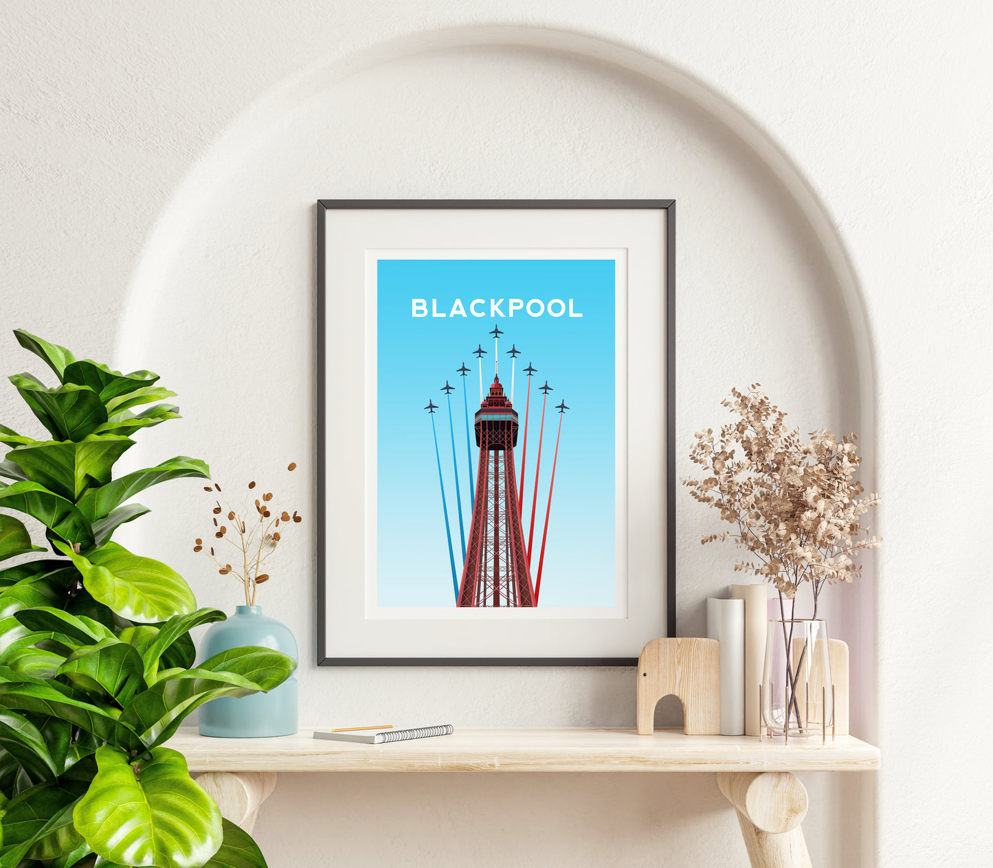 Blackpool Tower Print | Lancashire England Travel Wall Art