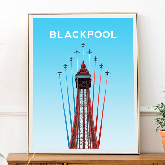 Blackpool Tower Print | Lancashire England Travel Wall Art