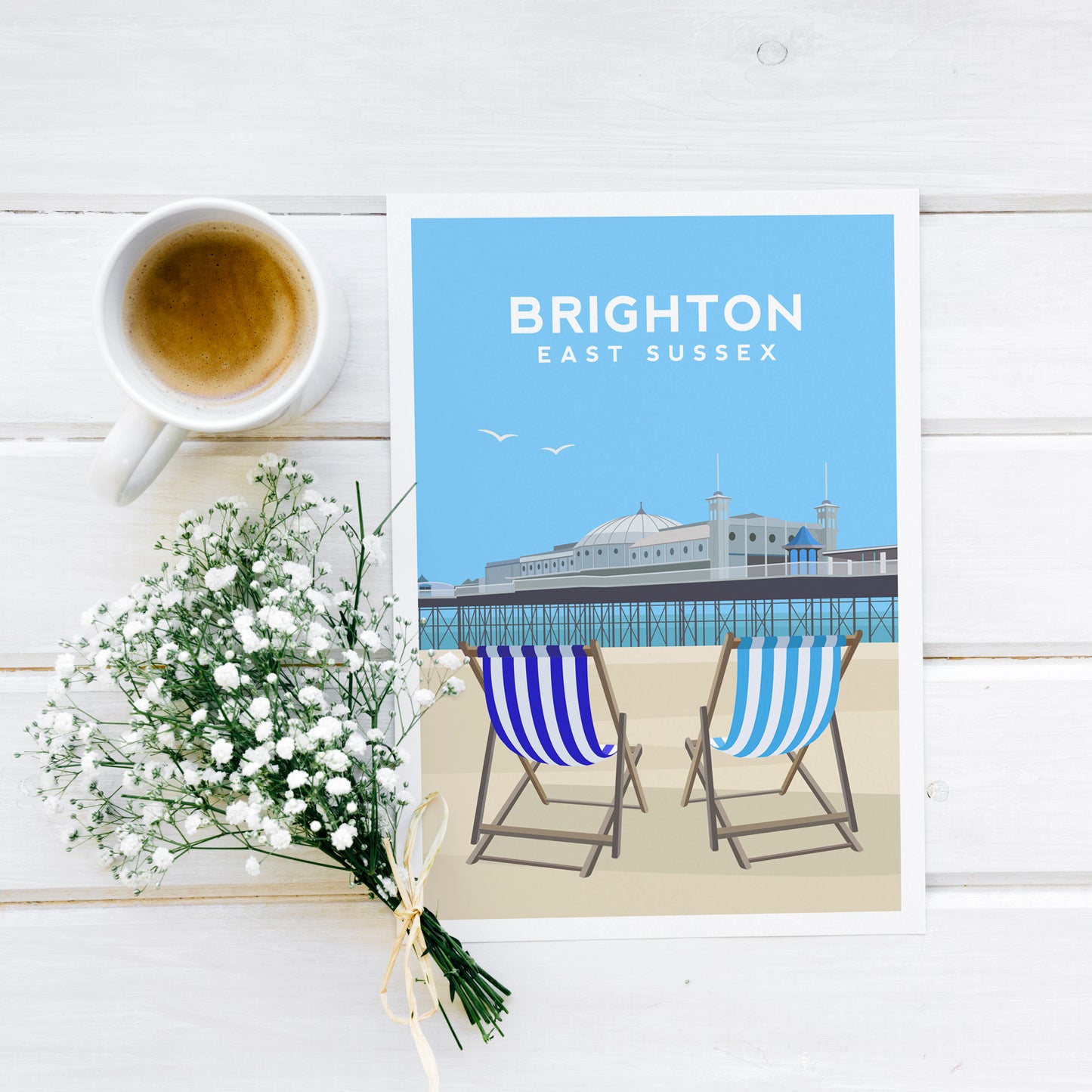 Brighton Pier Print | East Sussex England Travel Wall Art