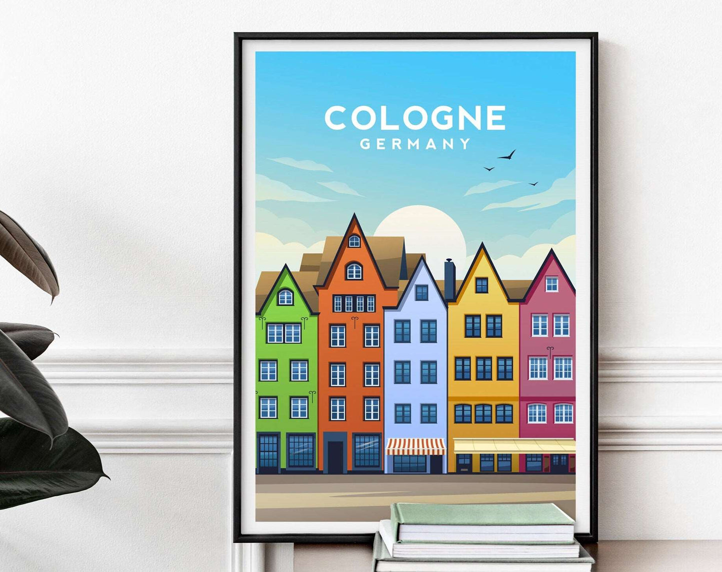 Cologne, Germany Travel Print Typelab