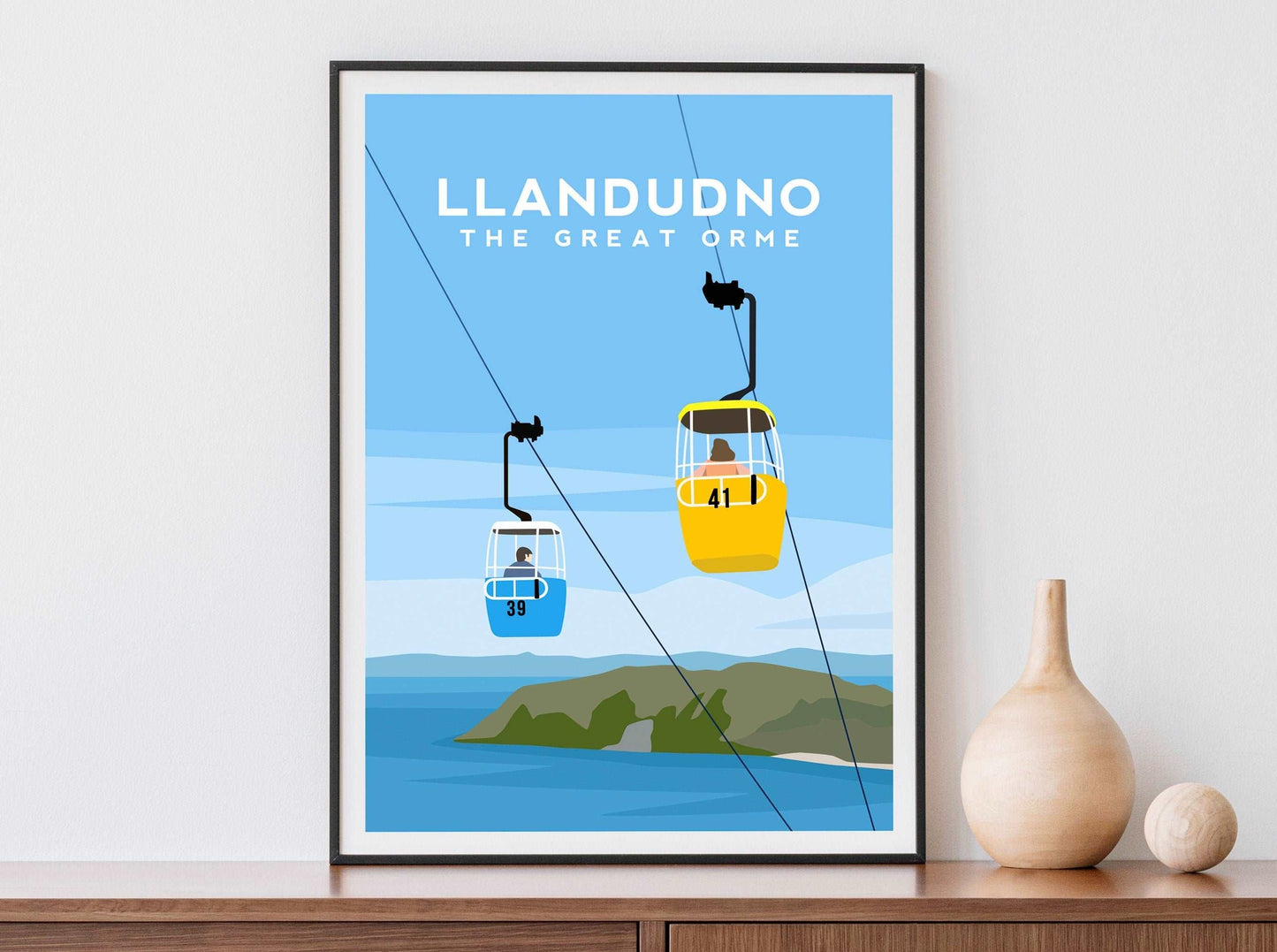 Conwy and Llandudno, Wales - Set of 2 Prints Typelab