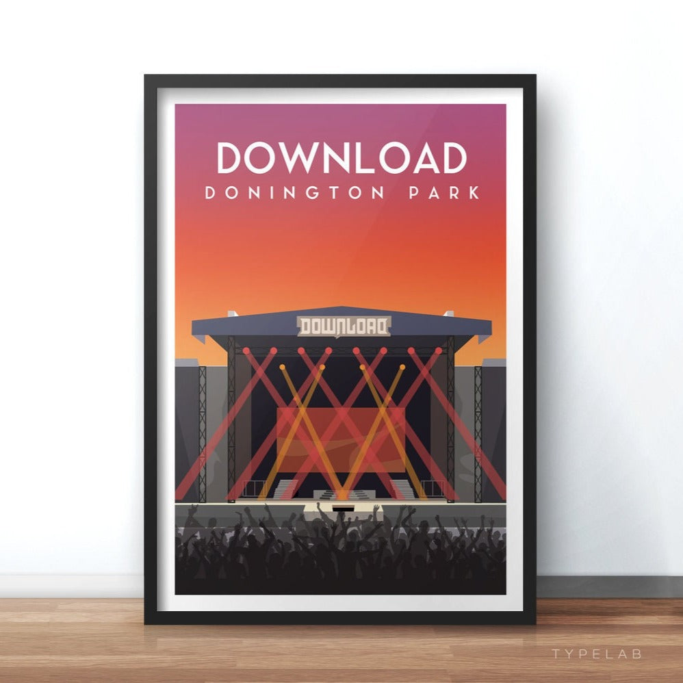 Download Festival, Donington Park Print Typelab