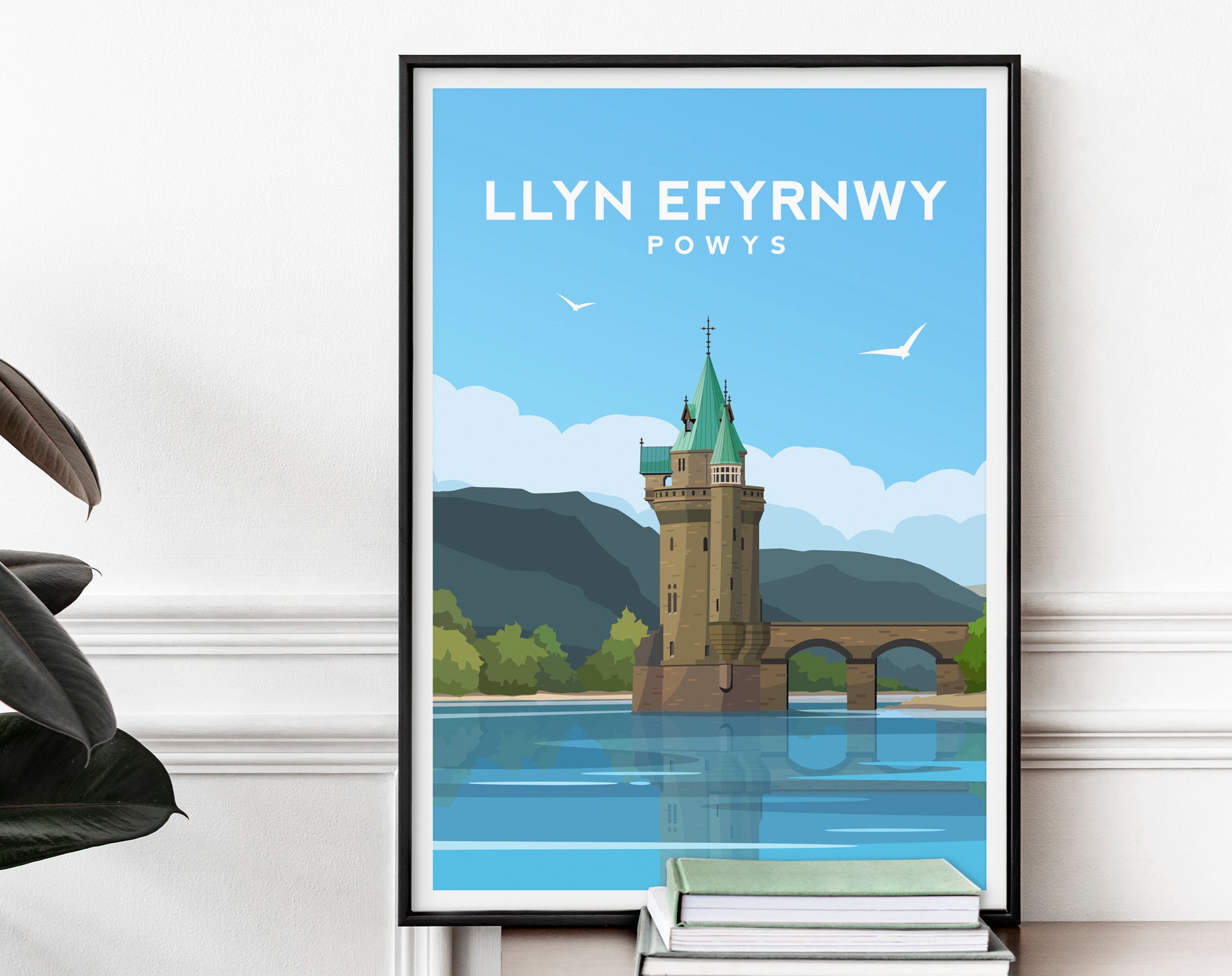 Lake Vyrnwy Print | Powys Wales Landscape Wall Art