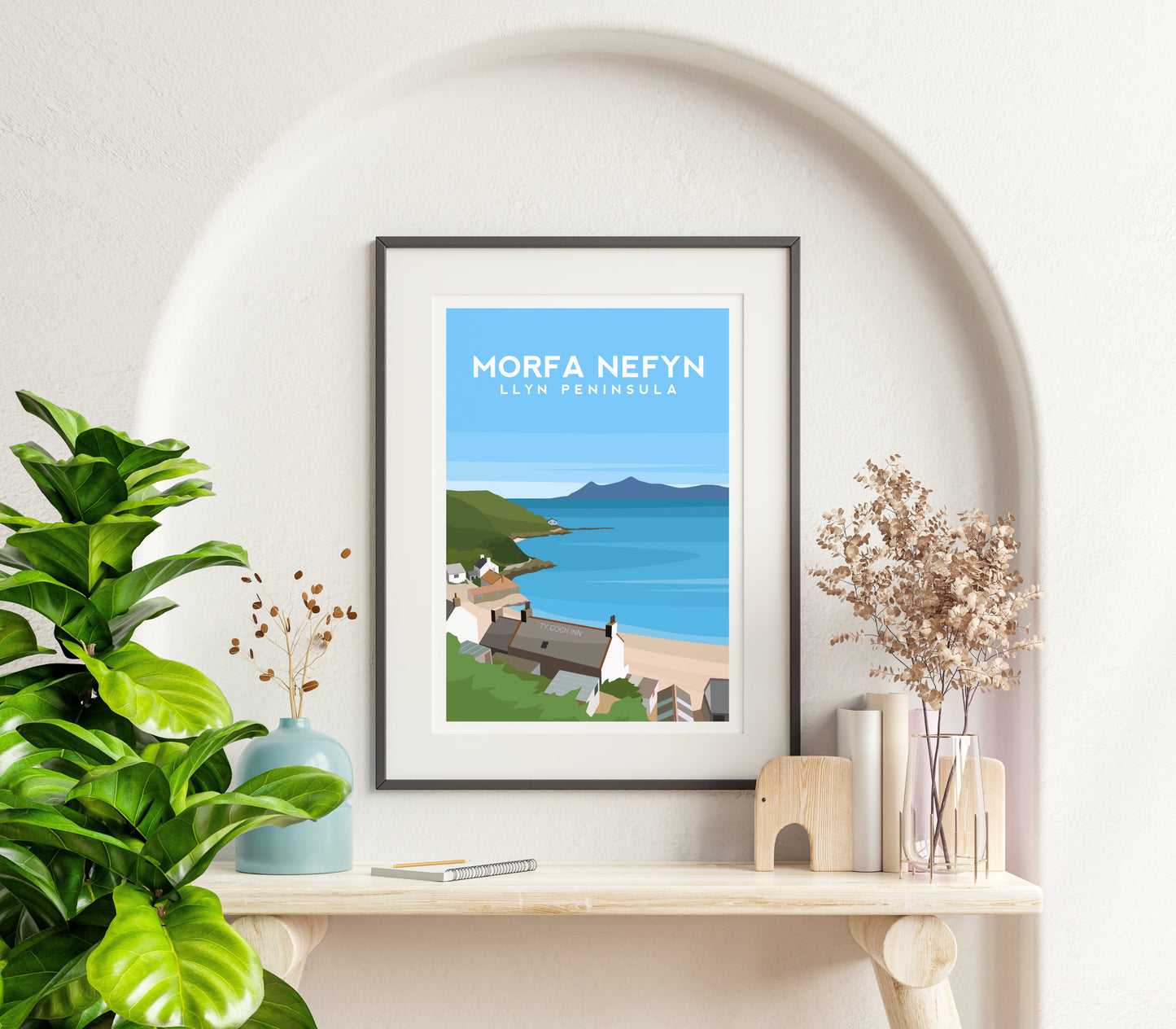 Set of 6 Llyn Peninsula Prints - Wales Wall Art by Typelab