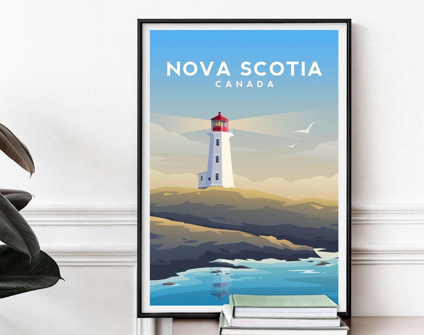 Nova Scotia, Canada Travel Print Typelab