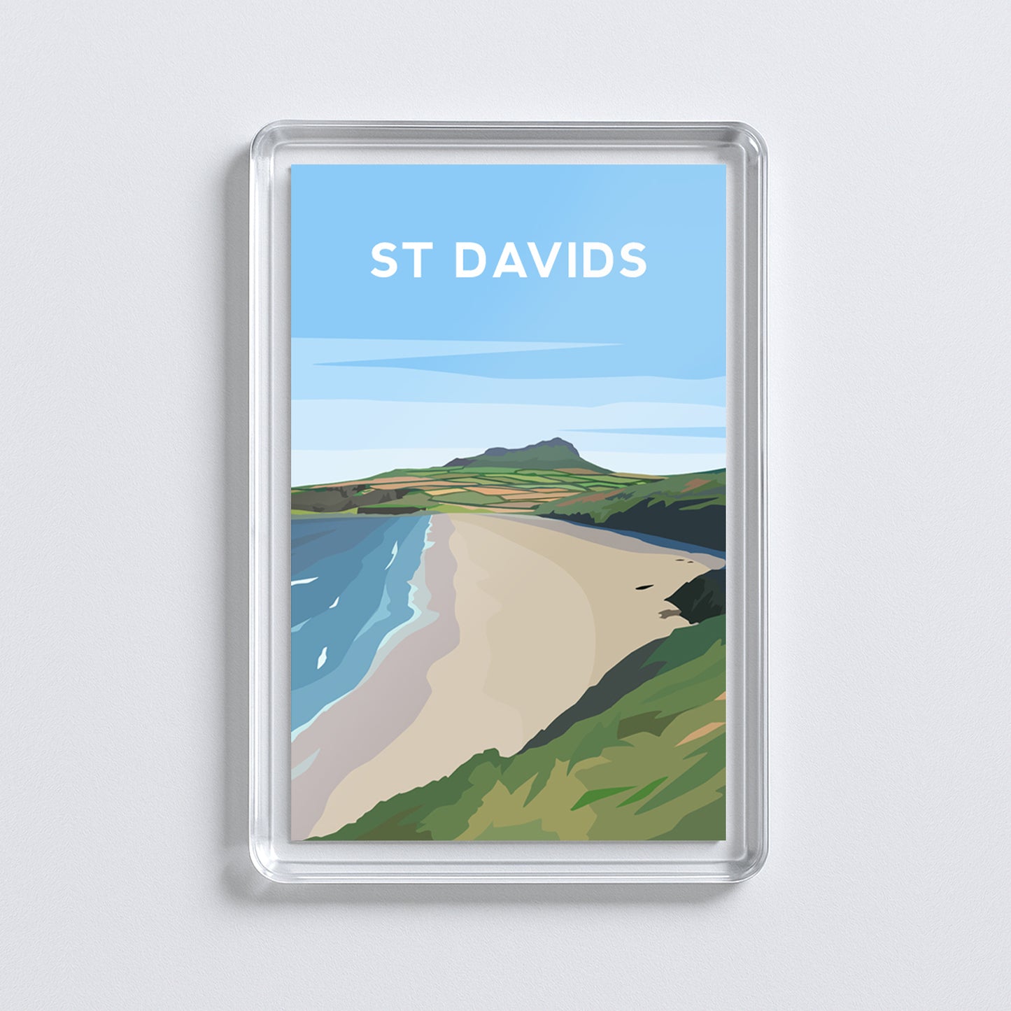 St Davids Wales Acrylic Fridge Magnet | Pembrokeshire Travel Magnet