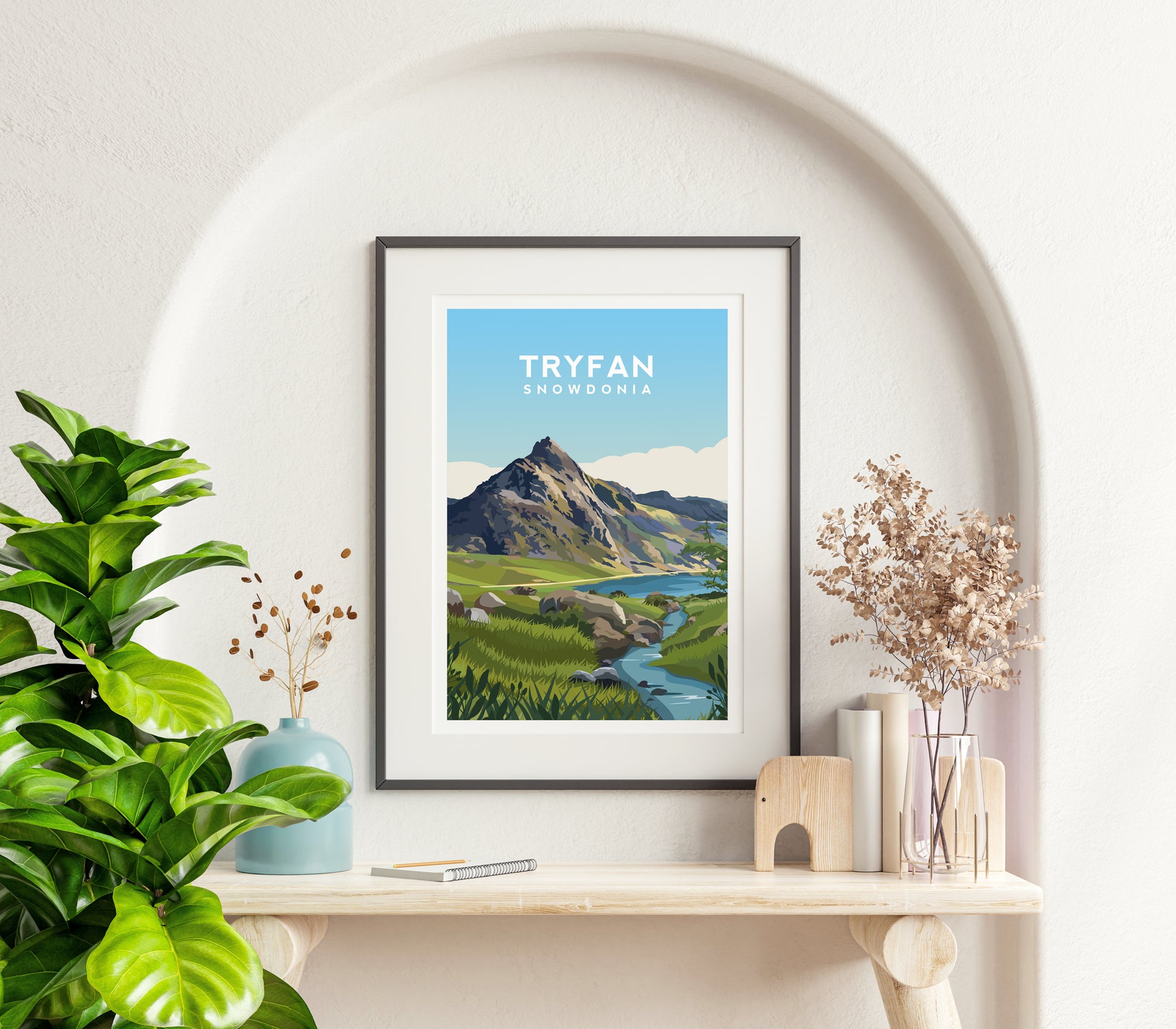 Tryfan Mountain Wales Print | Snowdonia Eryri Travel Wall Art