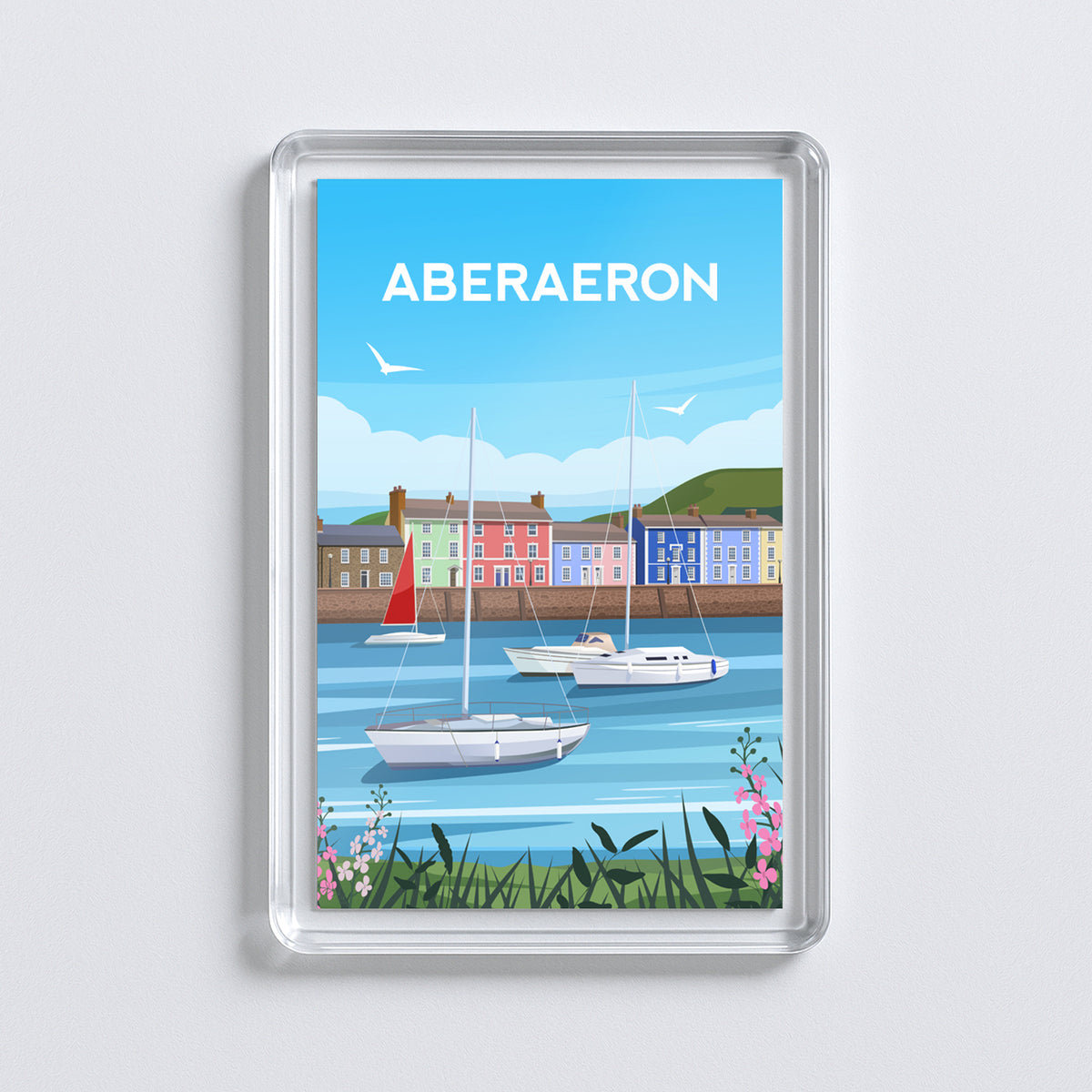 Aberaeron Wales Fridge Magnet | Welsh Souvenir | Ceredigion Travel Gift