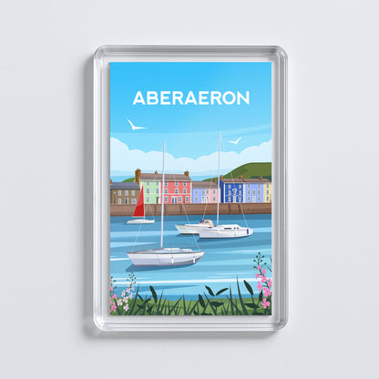 Aberaeron Wales Fridge Magnet | Welsh Souvenir | Ceredigion Travel Gift