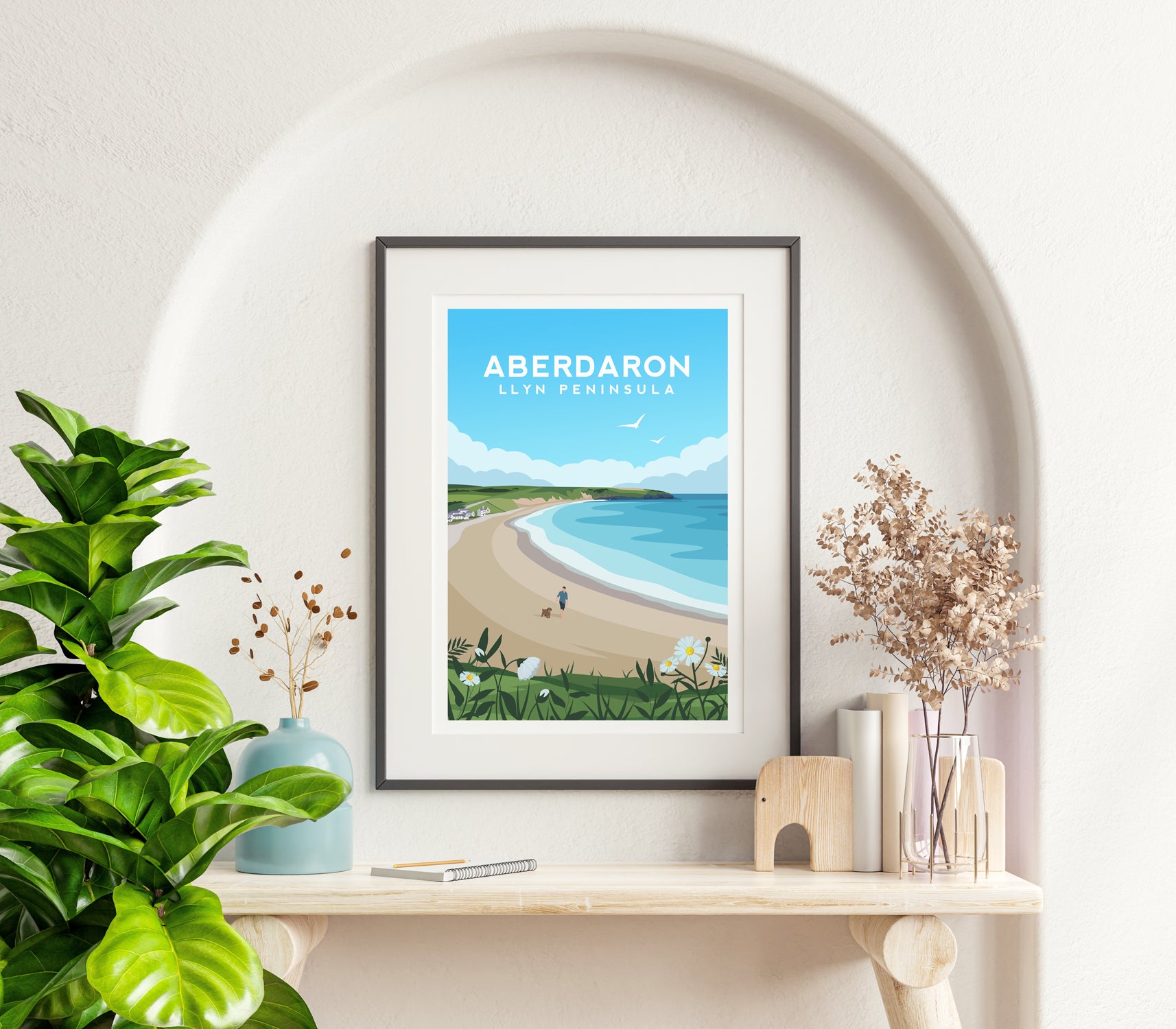 Set of 6 Llyn Peninsula Prints - Wales Wall Art by Typelab