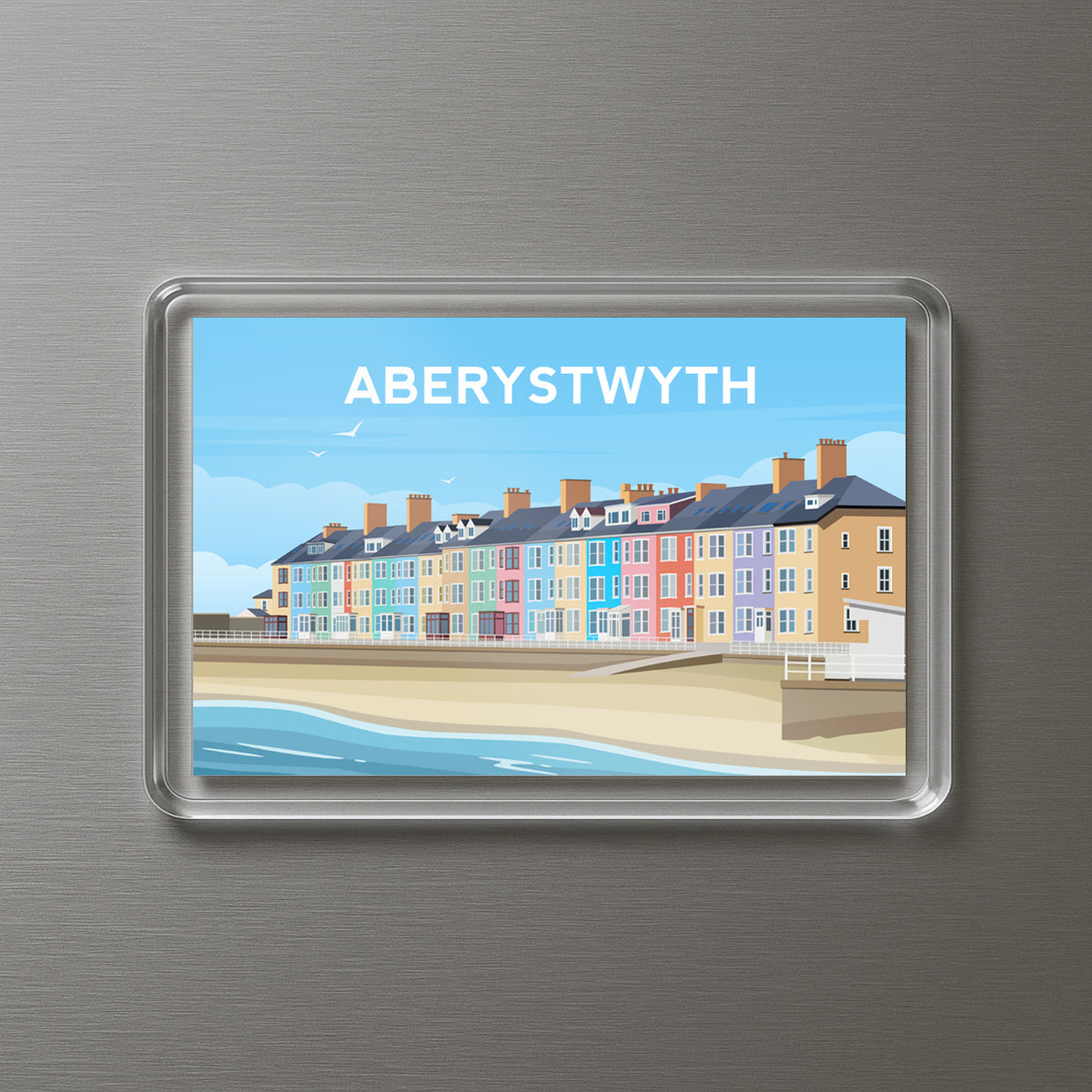 Aberystwyth Wales Fridge Magnet | Welsh Souvenir | Ceredigion Travel Gift