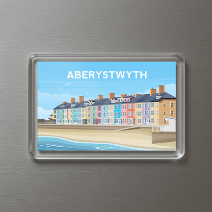 Aberystwyth Wales Fridge Magnet | Welsh Souvenir | Ceredigion Travel Gift