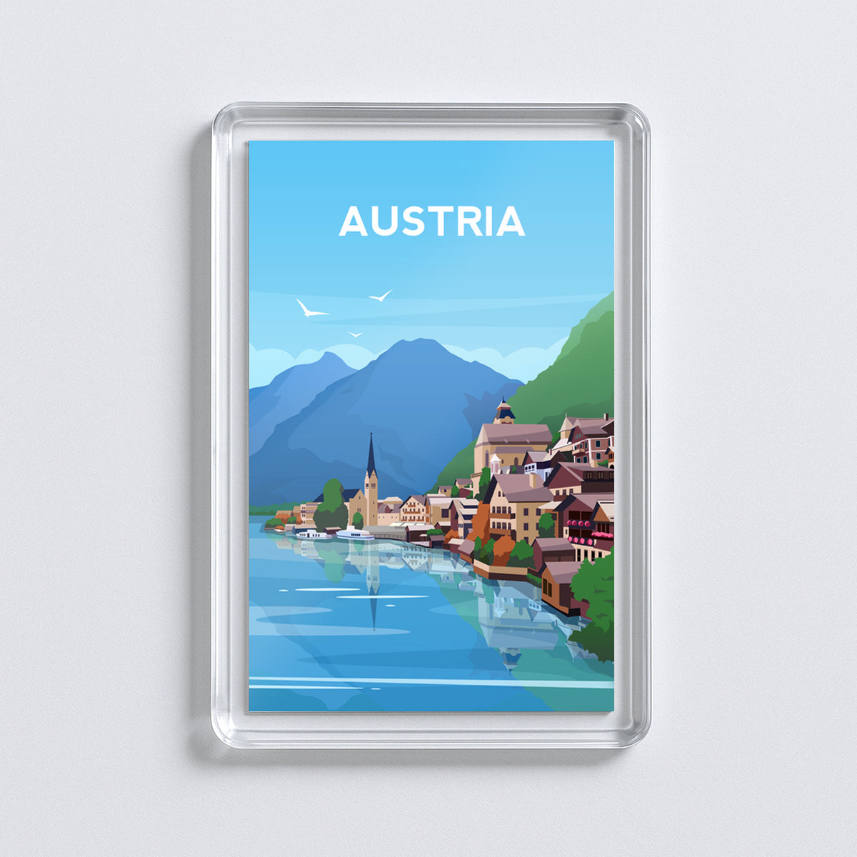 Austria Fridge Magnet | Hallstatt Village Travel Gift