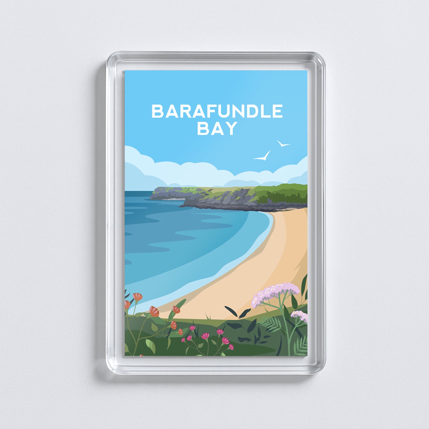 Barafundle Bay Wales Fridge Magnet | Pembrokeshire Welsh Travel Gift