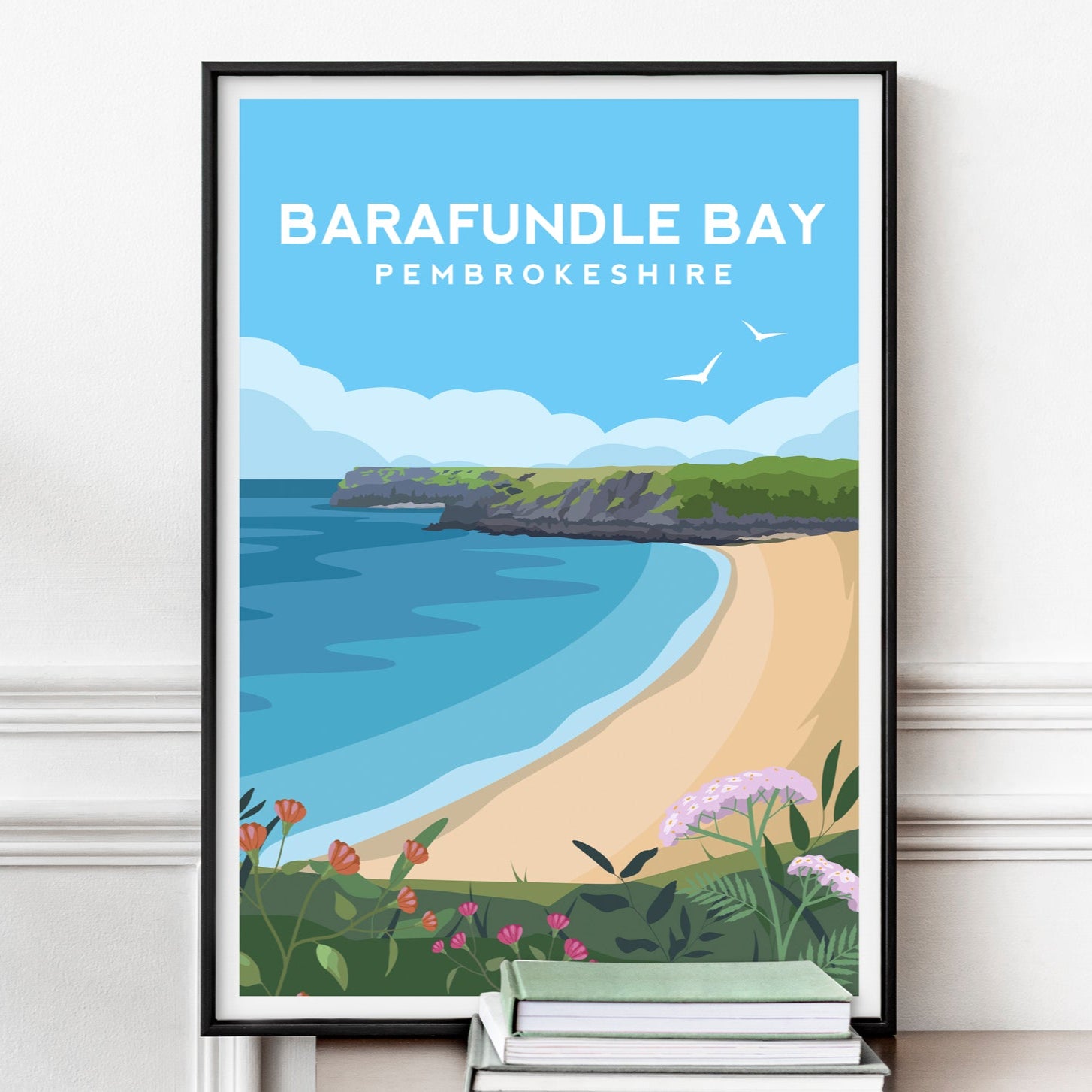 Barafundle Bay Print | Pembrokeshire Wales Beach Wall Art