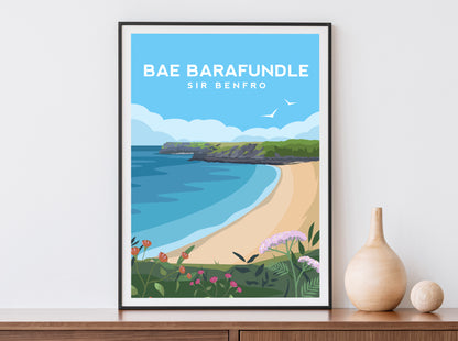 Barafundle Bay Print | Pembrokeshire Wales Beach Wall Art