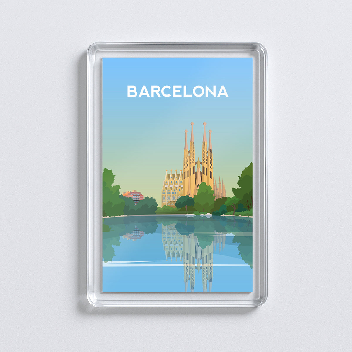 Barcelona Fridge Magnet | Spain Sagrada Familia Travel Gift