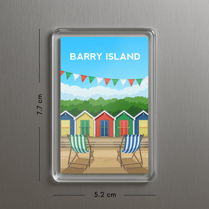 Barry Island Wales Fridge Magnet | Welsh Souvenir | Beach Hut Travel Gift
