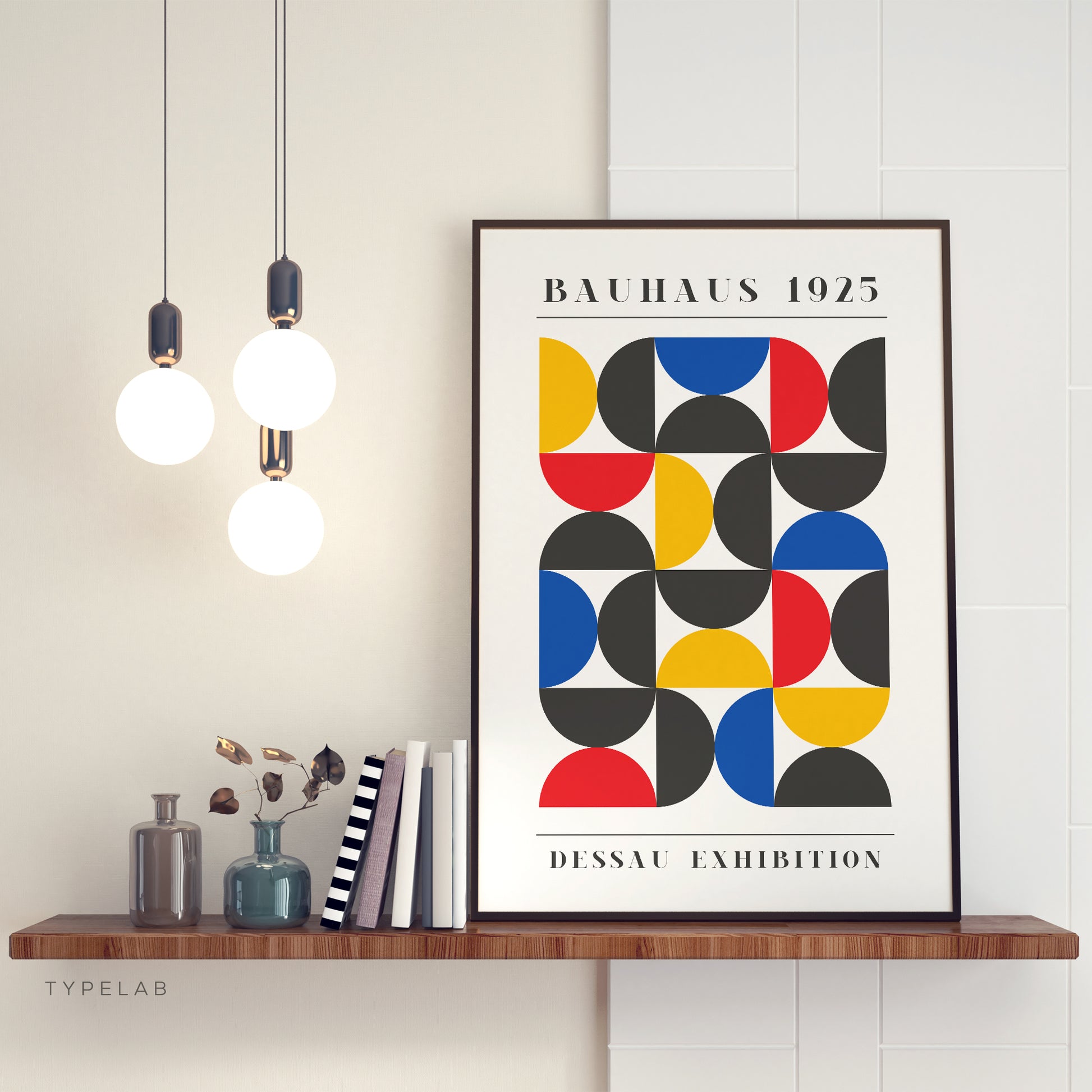 Bauhaus Dessau Abstract Print | Exhibition Retro Wall Art