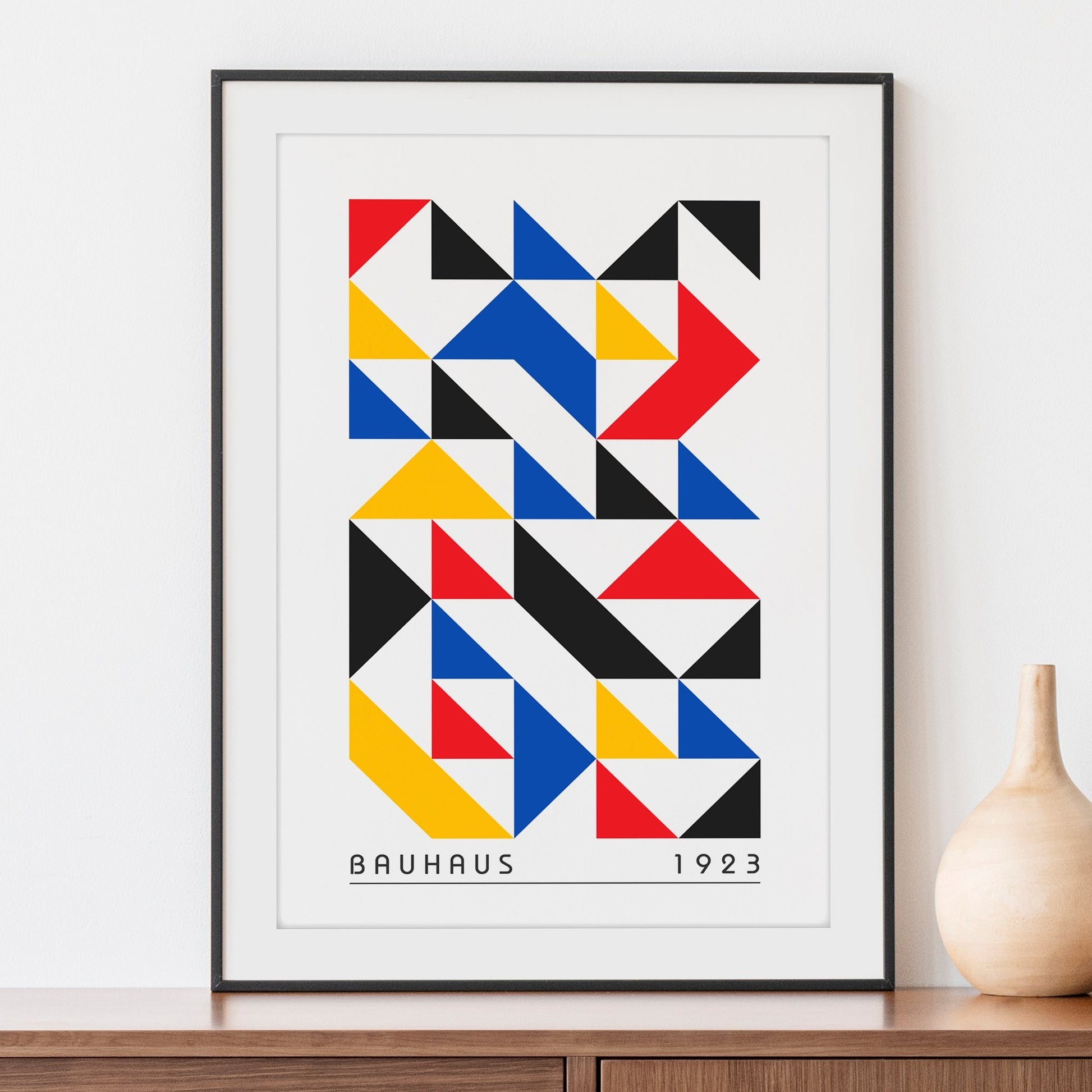 Bauhaus Retro Abstract Print | 1923 Exhibition Geometric Wall Art