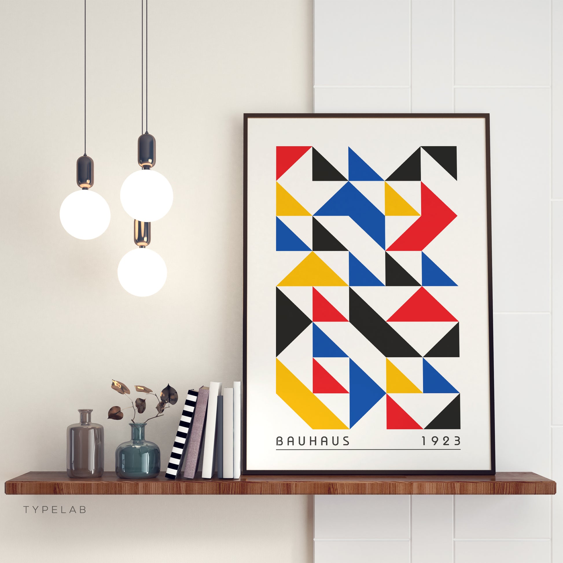 Bauhaus Retro Abstract Print | 1923 Exhibition Geometric Wall Art