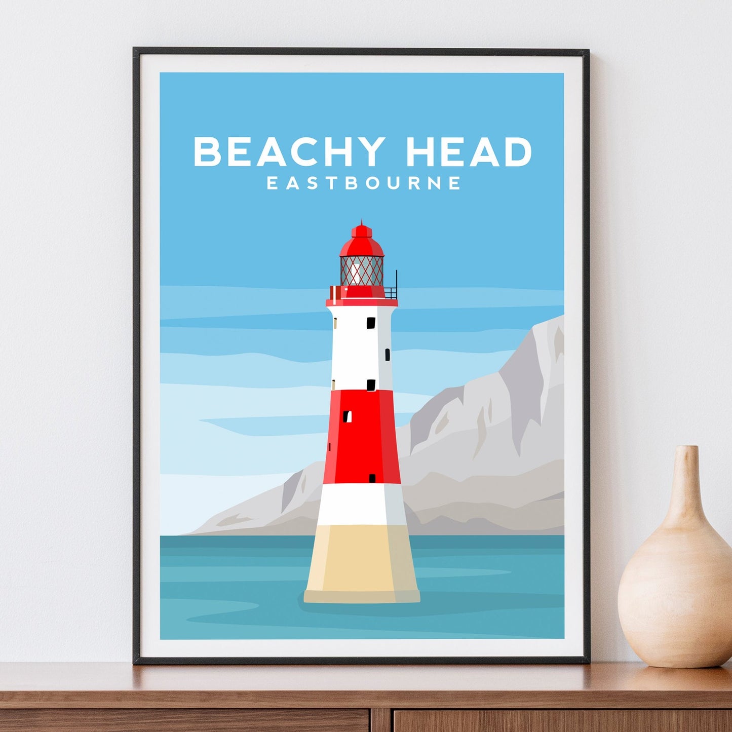 Beachy Head Print | Eastbourne England Travel Wall Art