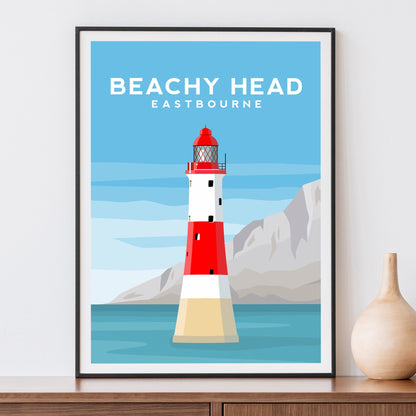 Beachy Head Print | Eastbourne England Travel Wall Art