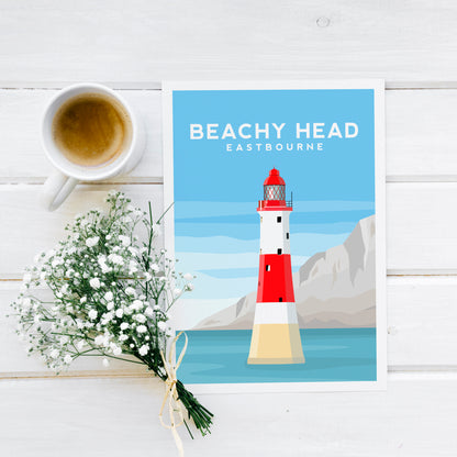 Beachy Head Print | Eastbourne England Travel Wall Art