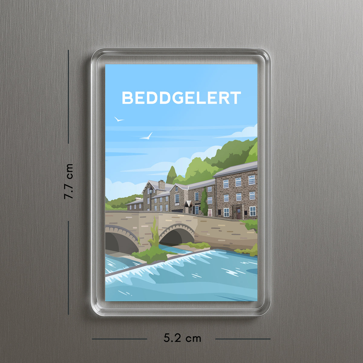 Beddgelert Wales Fridge Magnet | Welsh Souvenir | Snowdonia Travel Gift
