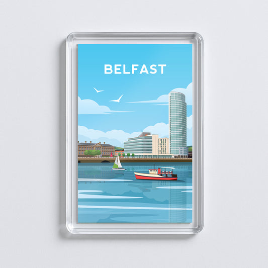 Belfast City Fridge Magnet | Northern Ireland Travel Gift