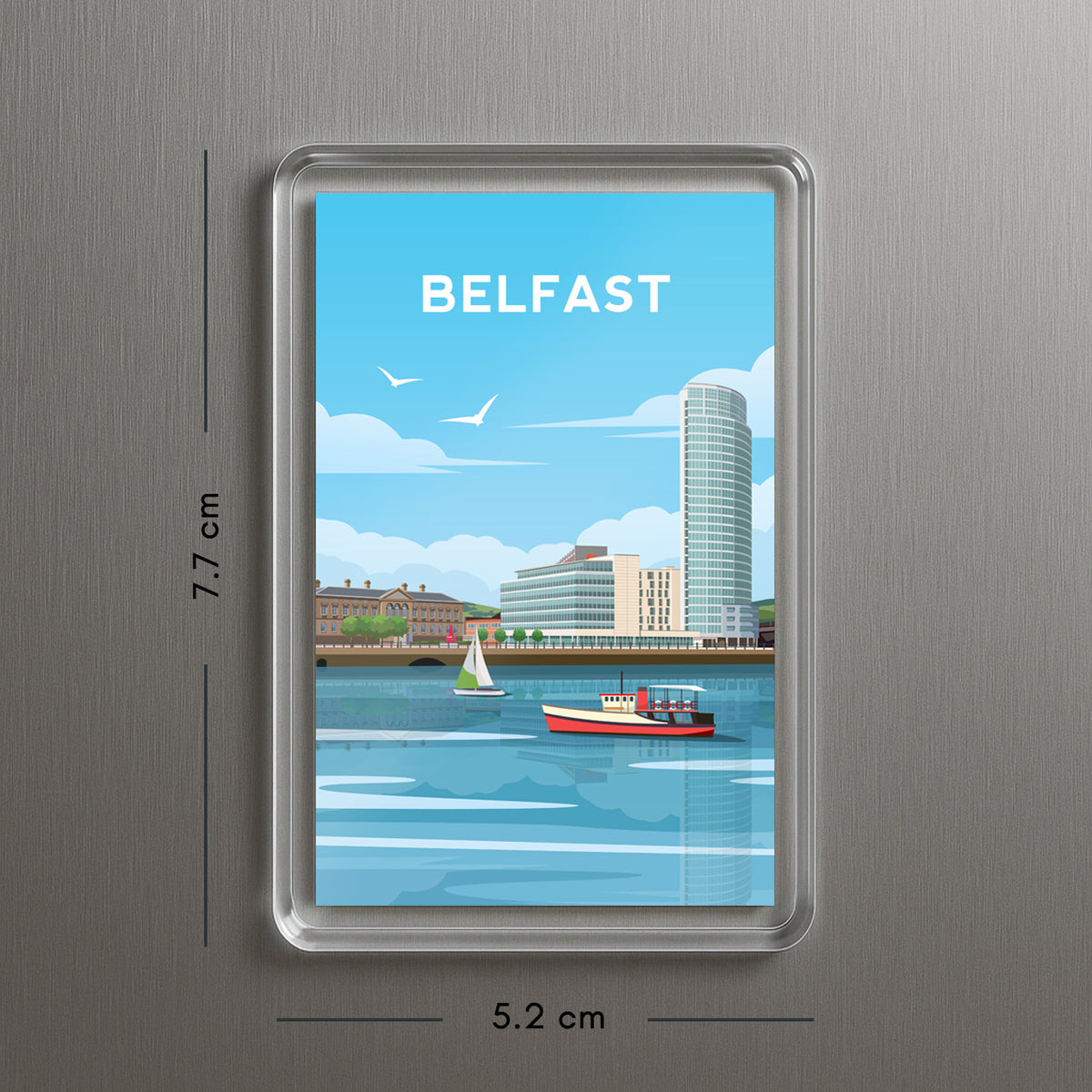 Belfast City Fridge Magnet | Northern Ireland Travel Gift