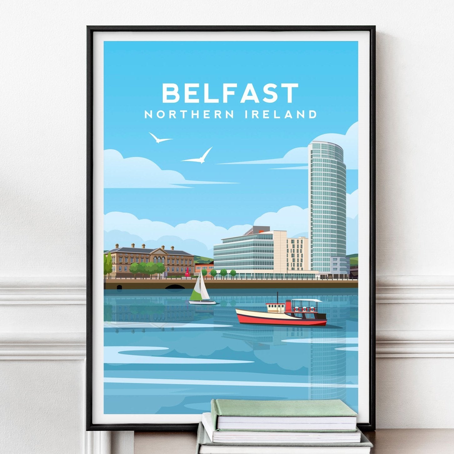 Belfast Art Print - Donegall Quay in Northern Ireland Travel Wall Art