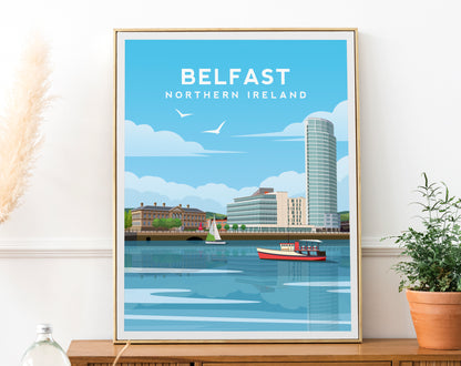 Belfast Art Print - Donegall Quay in Northern Ireland Travel Wall Art