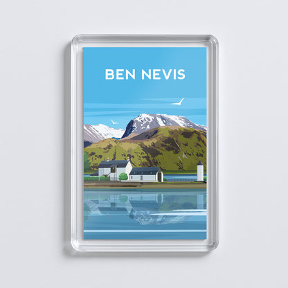Ben Nevis Scotland Fridge Magnet | Scottish Mountain Travel Gift