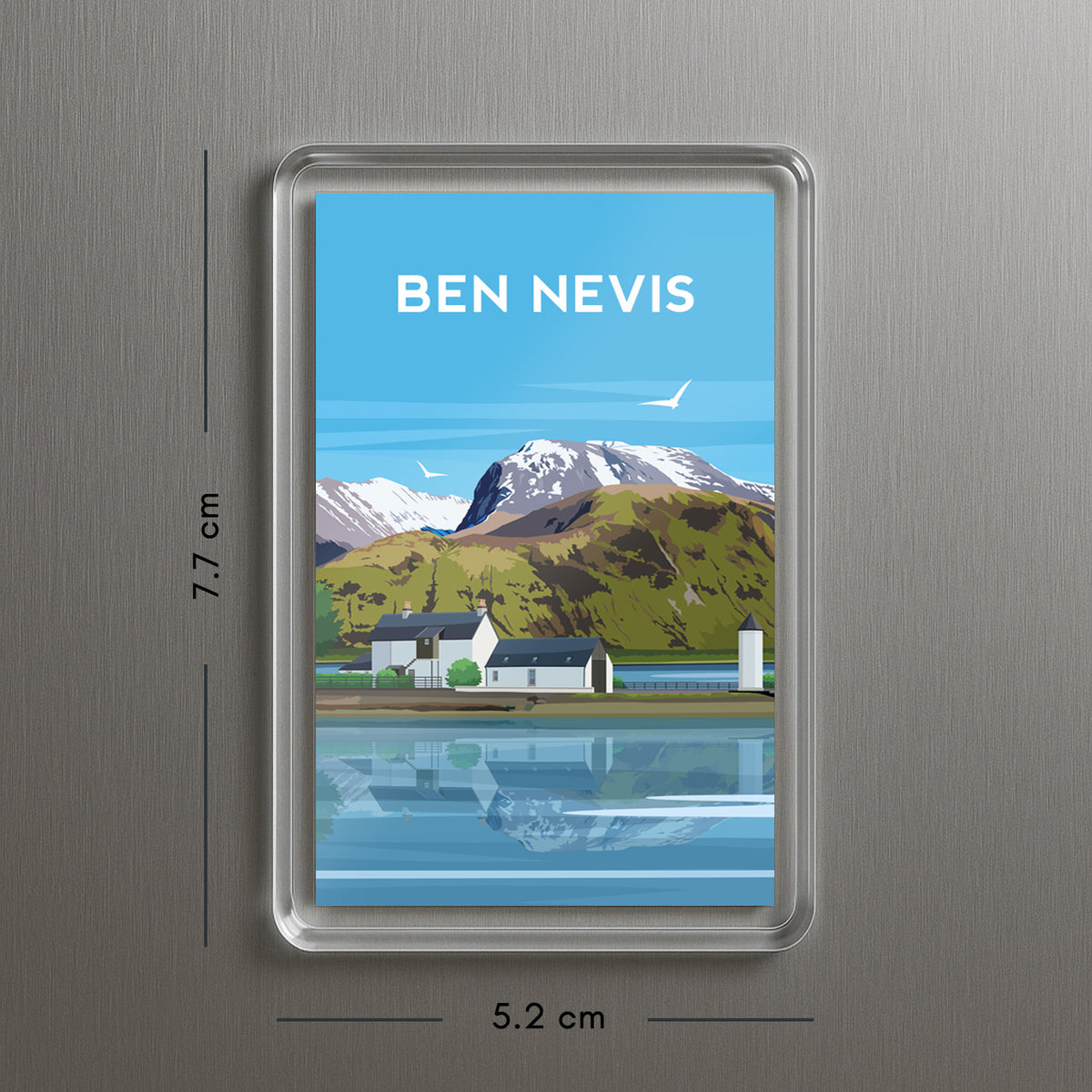 Ben Nevis Scotland Fridge Magnet | Scottish Mountain Travel Gift
