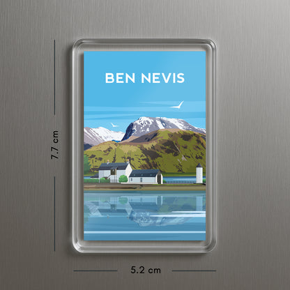 Ben Nevis Scotland Fridge Magnet | Scottish Mountain Travel Gift