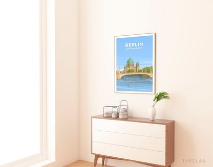 Berlin, Germany Travel Print Typelab