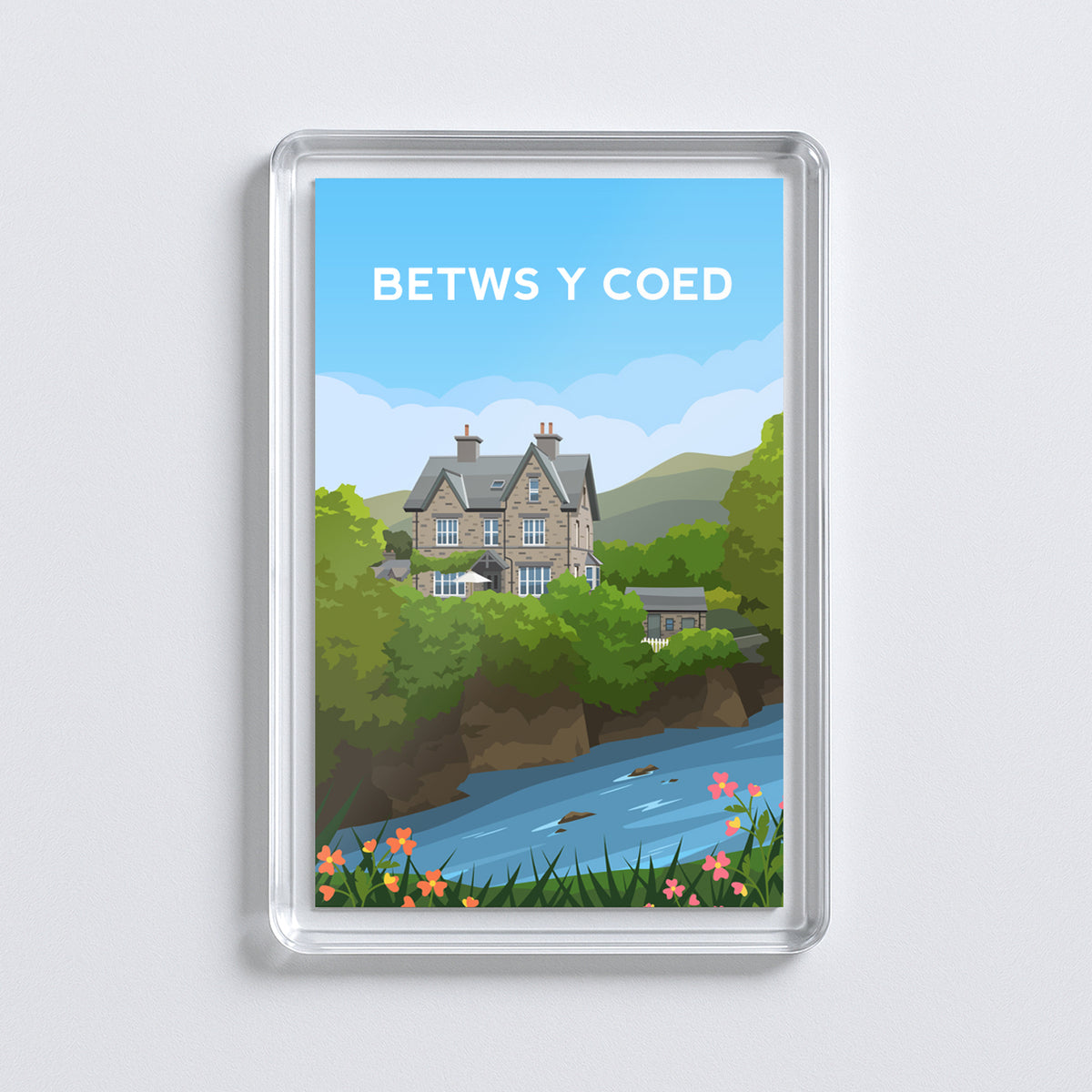 Betws Y Coed Wales Fridge Magnet | Welsh Souvenir | Snowdonia Travel Gift