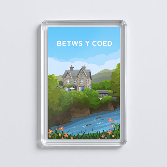 Betws Y Coed Wales Fridge Magnet | Welsh Souvenir | Snowdonia Travel Gift