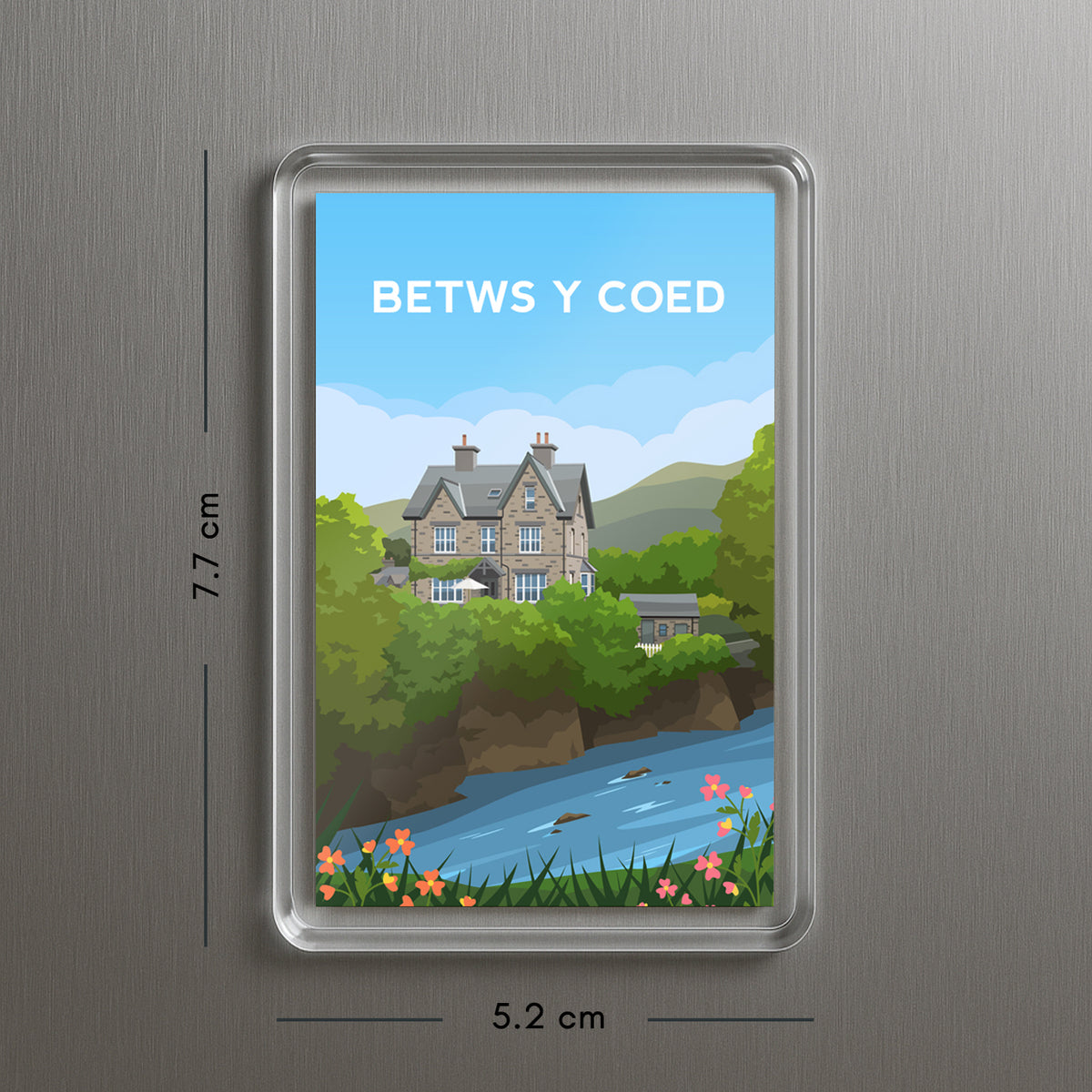 Betws Y Coed Wales Fridge Magnet | Welsh Souvenir | Snowdonia Travel Gift