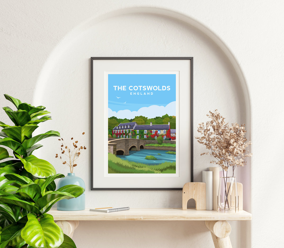 The Cotswolds Gloucestershire Print | Bibury England Wall Art