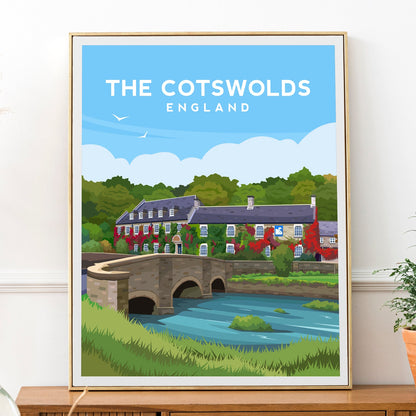 The Cotswolds Gloucestershire Print | Bibury England Wall Art