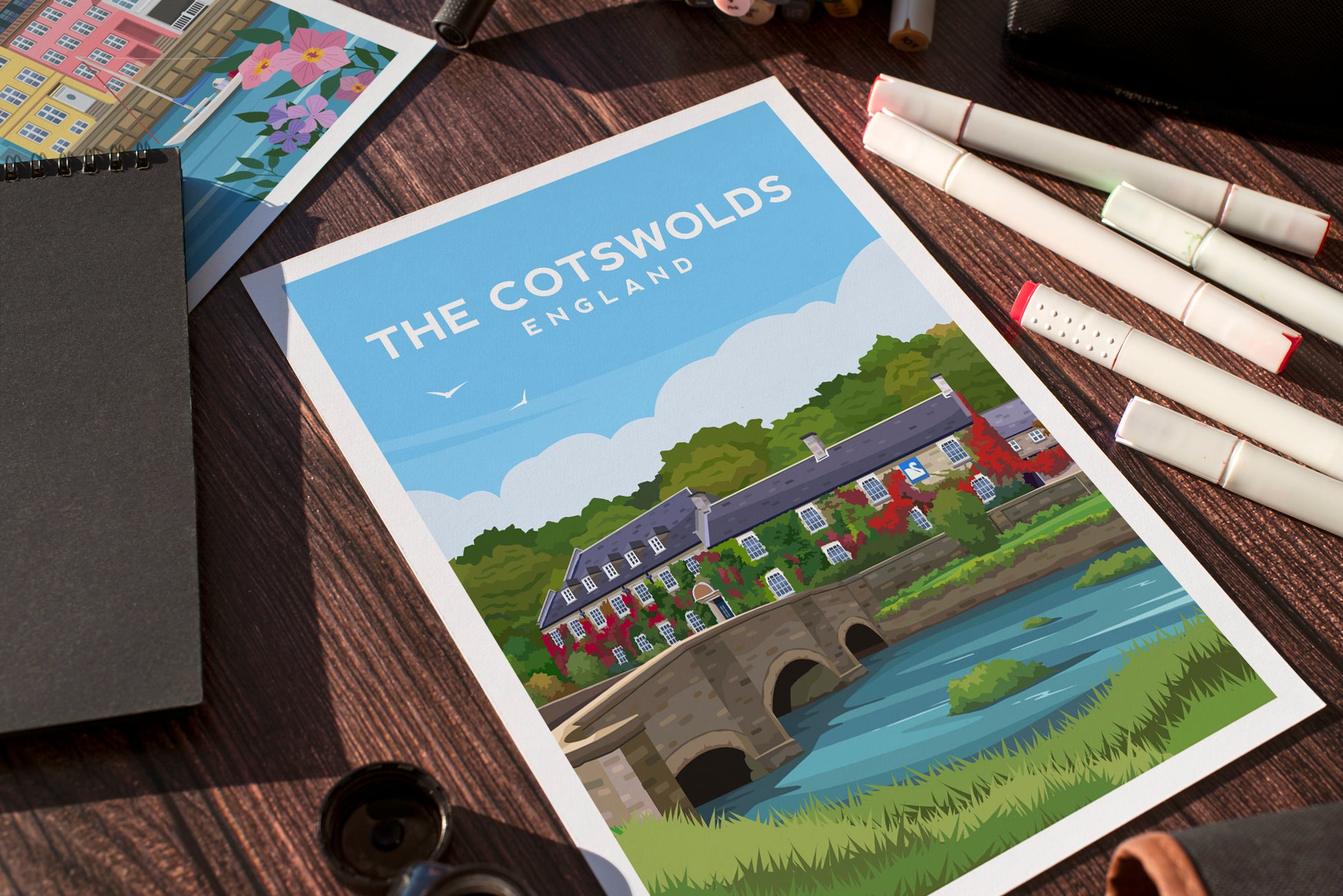 The Cotswolds Gloucestershire Print | Bibury England Wall Art