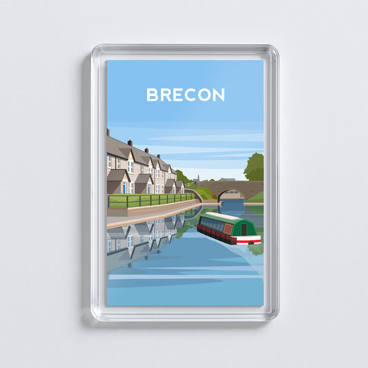 Brecon Wales Fridge Magnet | Welsh Souvenir | Powys Travel Gift