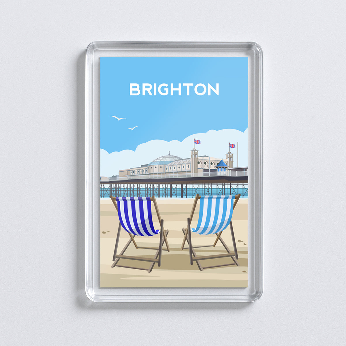 Brighton Pier Fridge Magnet | East Sussex England Travel Gift