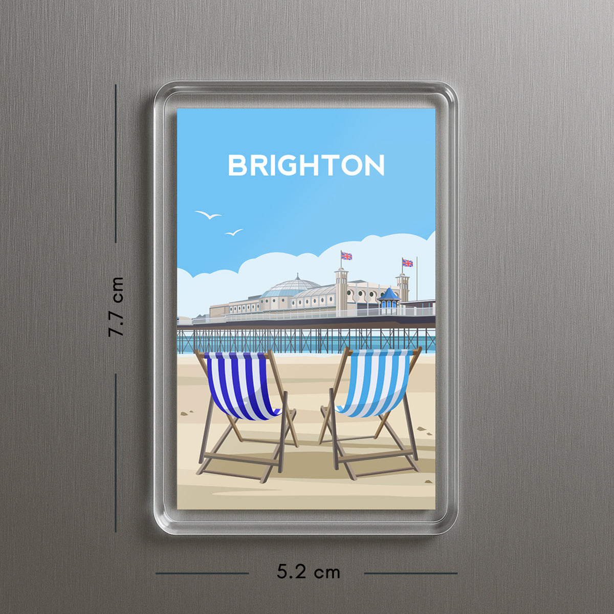 Brighton Pier Fridge Magnet | East Sussex England Travel Gift